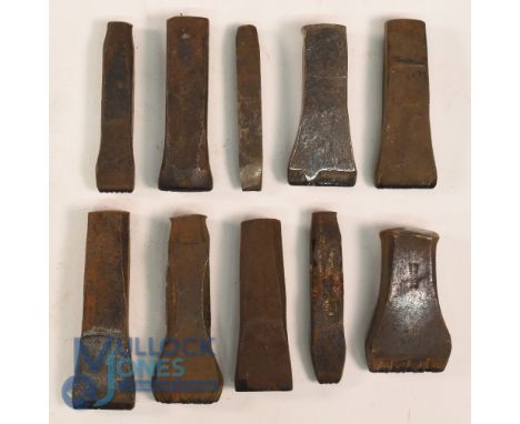 Collection of Golf Clubmakers and Retailers Cast Iron Club Head and Shaft Stamps (10) to incl Tom Auchterlonie, Tom Stewart S