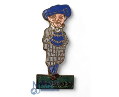 Enamel Golf Bromford Man Badge, made by Fattorini &amp; Son Birmingham, G