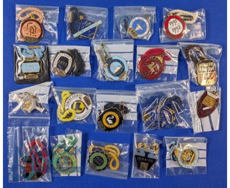 Collection of Horse Racing Enamel Members Badges. Covering the years 1960 - 2000s for the Wetherby, Devon and Exeter, Epsom, 