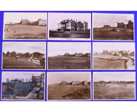 Interesting Collection of St Andrews Golfing Postcards: Bobby Jones, and other golfers playing the Old Course (9) Bobby Jones