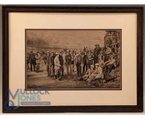 Brown Michael James (1853-1947) 1906 Life Association of Scotland original print titled "Surviving Open Champions - St Andrew