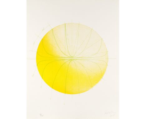 Kinetische Kunst Piotr Kowalski (1927 Lwów - 2004 Paris)o.T. (El círculo de Piedra). 1969. Farblithographie auf Velin. 41 x 4