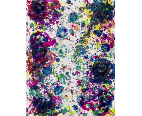 Abstrakter Expressionismus - - Sam Francis.  (1923 San Mateo - 1994 Santa Monica). Spring Solution. 1972. Farblithographie au