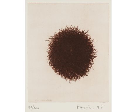 Wiener Aktionismus - - Arnulf Rainer.  (1929 Baden b. Wien). Odradek. 1971. Kaltnadelradierung auf Velin. 24 x 20 cm (40 x 29