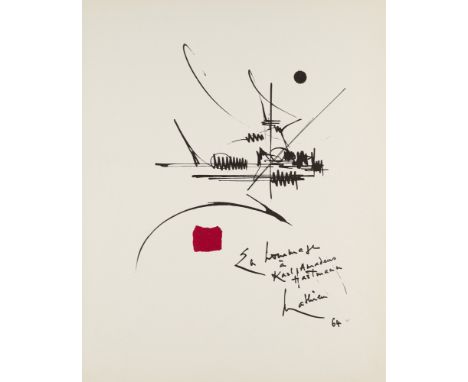 Französische Moderne 3 Arbeiten. Um 1966. Je Lithographie auf Velin. Blattmaße von 48 x 36 cm bis 48 x 37,5 cm. je im Stein s