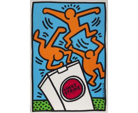 Pop Art Keith Haring (1958 Reading, Pennsylvania - 1990 New York)Lucky Strike. 1987. Farbserigraphie auf Velin. 96 x 64,5 cm 