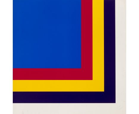 Konkrete Kunst Winfred Gaul (1928 - 2003 Düsseldorf)o.T. (abstrakte Kompositiom). Um 1970. Farbserigraphie auf glattem Velin.