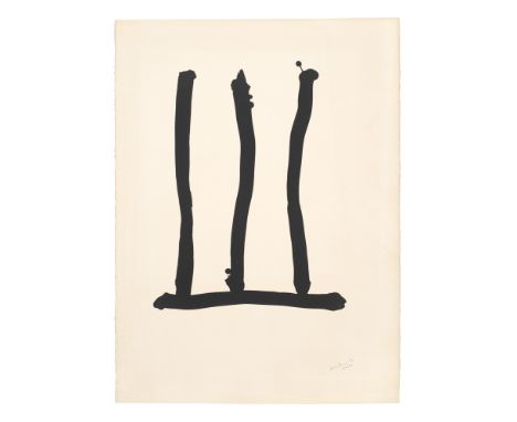 Abstrakter Expressionismus - - Robert Motherwell.  (1915 Aberdeen/Washington - 1991 Provincetown/MA). Window. 1973. Lithograp