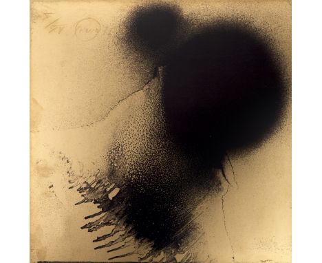 Otto Piene.  (1928 Laasphe/Westf. - 2014 Berlin). Kleine Jo. 1977. Farbserigraphie auf Bristolkarton. 30 x 30 cm. Signiert, d