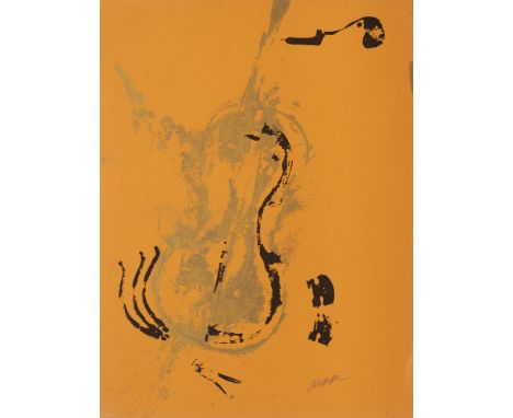 Nouveau Réalisme Arman (Armand Pierre Fernandez) (1928 Nizza - 2005 New York City)1 Farbserigraphie aus: Suite for Violin. Au