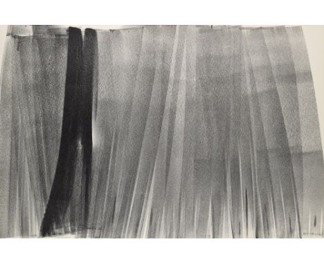 Hans Hartung.  (1904 Leipzig - 1989 Antibes). Farandole. 1971. Lithographie auf Velin. 59,5 x 86,5 cm. Signiert und römisch n