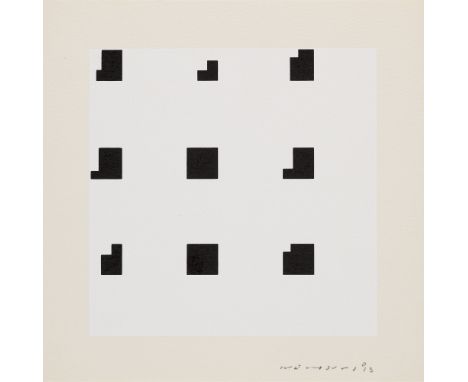 Konkrete Kunst Aurélie Nemours (1910 Paris - 2005 ebd.)o.T. (geometrische Komposition). 2013. Serigraphie auf leichtem Velink