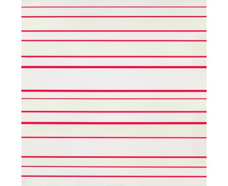 Günter Fruhtrunk.  (1923 - 1982 München). Sehebenen. 1974. Farbserigraphie auf Velinkarton. 80,3 x 80 cm. Signiert und nummer