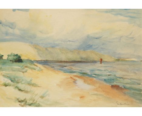 Verschollene Generation - - Karl Eulenstein.  (1892 Memel, Ostpreußen - 1981 Berlin). o.T. (Blick auf die Küste von Memelland