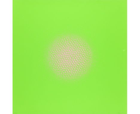 Kuno Gonschior.  (1935 Wanne-Eickel - 2010 Bochum). Vibration. 1974. Farbserigraphie auf leichtem Velinkarton. 57,2 x 57,2 cm