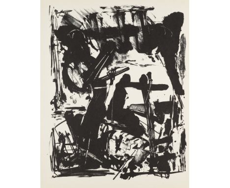 Informel Emilio Vedova (1919 - 2006 Venedig)o.T. (informelle Komposition). Um 1964. Lithographie auf Velin. 43 x 33 cm (47,5 
