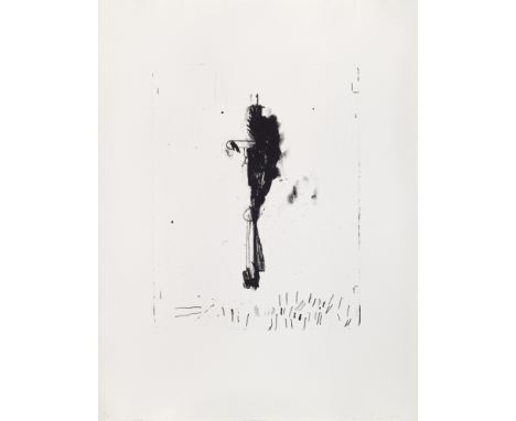 Amerikanische Moderne James Brown (1951 Los Angeles - 2020 ebenda)Black line. 1989. Lithographie auf Alejandre Velin (mit WZ)