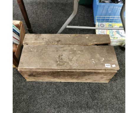 OLD WOODEN TOOLBOX &amp; TOOLS