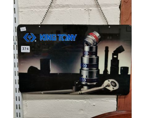 ADVERTISING SIGN 'KING TONY TOOLS'