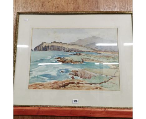 WATERCOLOUR - R TAYLOR CARSON GLEN BAY DONEGAL