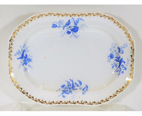 A 19thC. Spode porcelain dish 12.375in x 9.125in