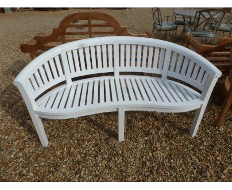 A Bramblecrest painted banana bench