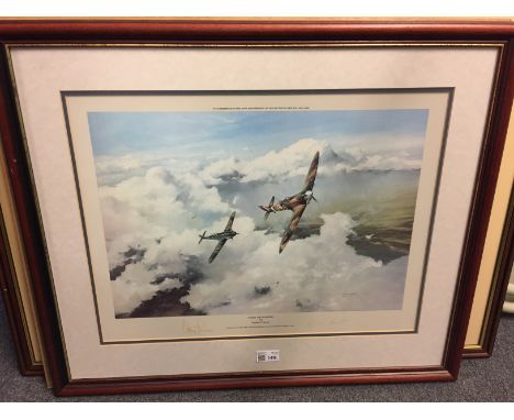 * Taylor (Robert, 1946 -). "Duel of Eagles", colour print, To Commemorate the 40th Anniversary of the Battle of Britain, sign