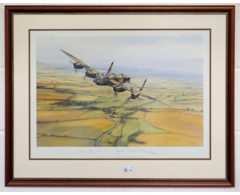 * Taylor (Robert, 1946 -)."Last Flight Home", colour print, numbered 171/850, signed by the artist, Bill Reid, Leonard Cheshi