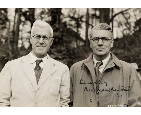 * Wallis (Barnes Neville, 1887-1979). A photograph of ‘twins’ Barnes Wallis and the actor Michael Redgrave dressed in the rol