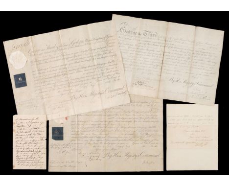 * Smith (General Sir John, 1754-1837, Governor of Gibraltar). An archive of documents and ephemera, comprising: a 2pp. letter