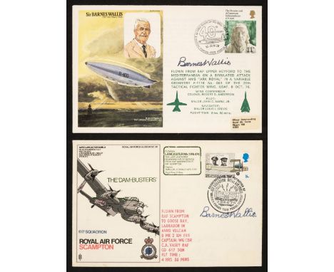 * Wallis (Barnes Neville, 1887-1979). A pair of First Day Covers Signed, 'Barnes Wallis', the first of The 'Dam-Busters', 617