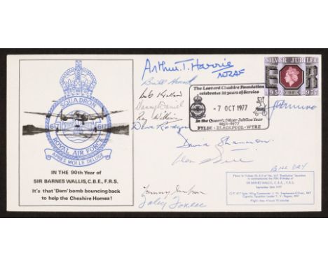 * Operation Chastise. A multiple signed commemorative First Day Cover issued in celebration of the 90th birthday of Sir Barne