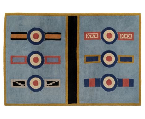 * RAF. Overseas Squadron's Carpet, circa 1960s, an unusual handmade woven wool carpet by Tai Ping Carpets, Hong Kong, pure wo