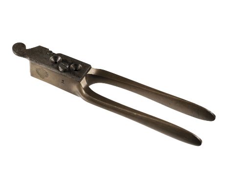 * Bullet Mould. An Adams Patent 1851 Revolver .54 Bullet Mould, stamped REGISTERED R. ADAMS 28 NOV 1851 and 54, the sprue cut