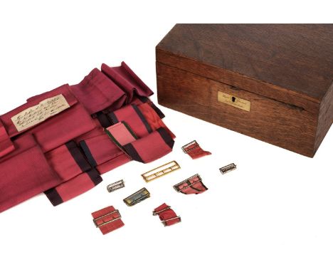 * Major General Sir William Inglis, KCB, 57th Foot. An early 19th century oak box with brass plaque engraved 'Major General S