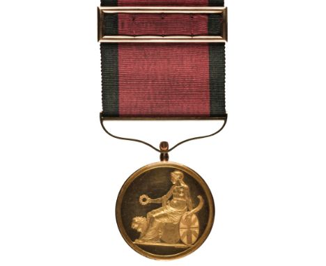* The Field Officer's Gold Medal posthumously awarded to Lieutenant-Colonel Charles Donellan Killed in Action at Talavera on 