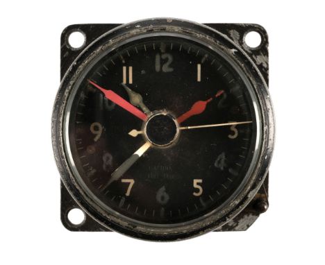 * WWII. RAF Instrument-Board Time-Clock, circa 1939-45, an Air Ministry 8-day clock, as fitted to Hawker Hurricane &amp; Supe