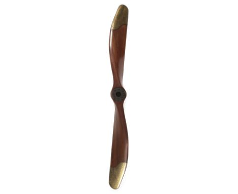 * Propeller. A fine WWI RNAS Fairy Hamble Baby two-blade propeller, the laminated mahogany propeller stamped AD 555 B R H, D2