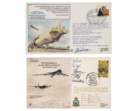 * First Day Covers. An extensive collection of approximately 933 signed aviation FDCs, comprising two boxes, one containing 5