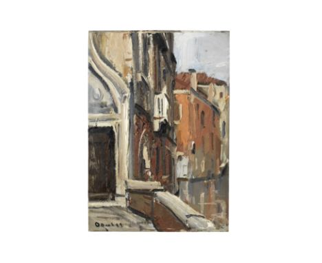 TAKANORI OGUISS (1901-1986)Venezia, Palazzo Soranzo Van Axel, Rio de Ca'Widmann signed 'Oguiss' (lower left)oil on panel33.3 