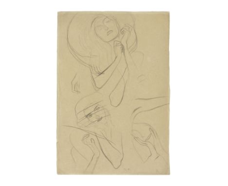 GUSTAV KLIMT (1862-1918)Kopf - und Handstudien signed with the artist's initials 'G·K' and inscribed 'R' (lower right)pencil 