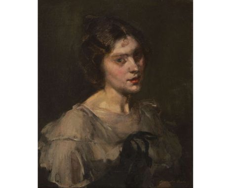  ALEXANDER ROCHE PEGGY Signed lower right, oil on canvas  58.5cm x 48.5cm (23in x 19.25in) Carnegie Art Gallery, Pittsburgh  