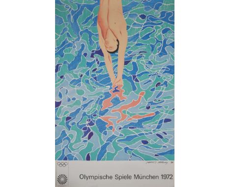  OLYMPISCHE SPIELE MÜNCHEN (BAGGOTT 34) - 1972 Offset lithographic poster, signed and dated 1970 in plate, printed later, pri