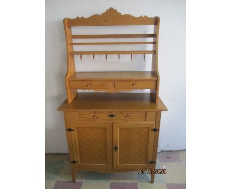 A light oak dresser