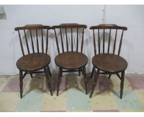 Three vintage dining chairs