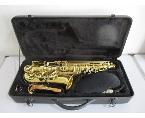 A Stagg Saxophone (77-SA) in carry case 