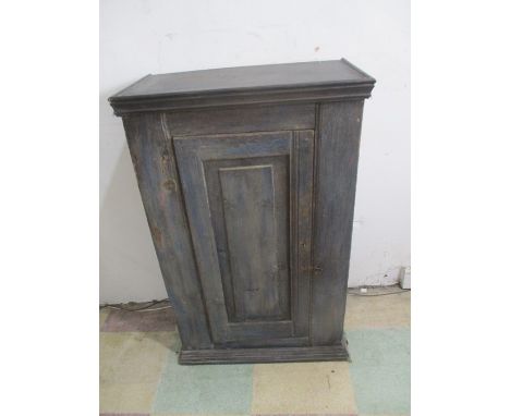 A painted single door cupboard - possibly Indian