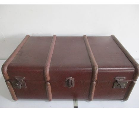 A vintage steamer trunk