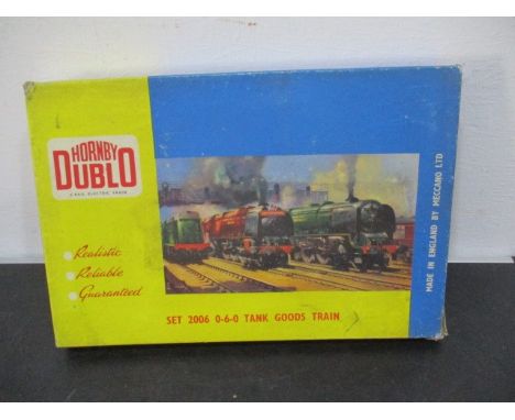 A boxed Hornby Dublo 2-rail electric model train - Set 2006 0-6-0 Tank Goods Train