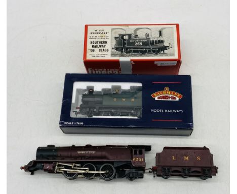 A boxed Bachmann Branch-Line OO gauge Great Western Railways Class 56XX Tank locomotive (6606) in green livery, along with a 
